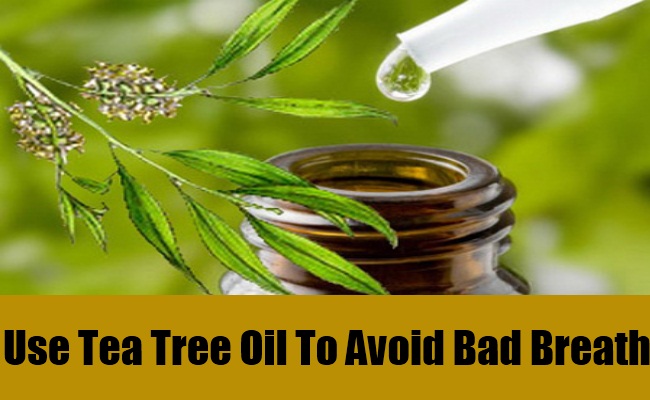 Get rid of bad breath with tea tree