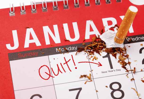 new year's resolution to quit smoking