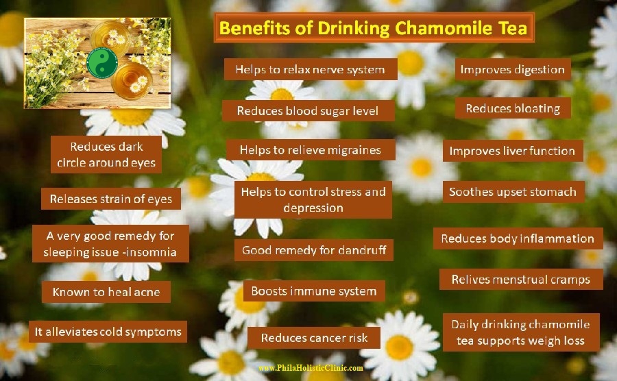 benefits of chamomile mint tea