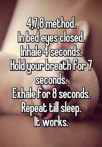 Breath right to fall asleep easier