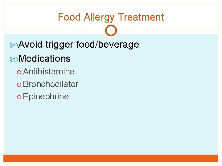 Food allergy treatment