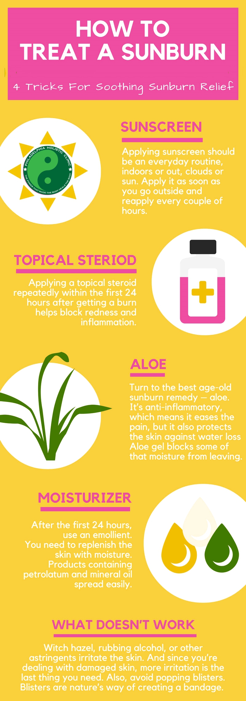 How to treat a sunburn