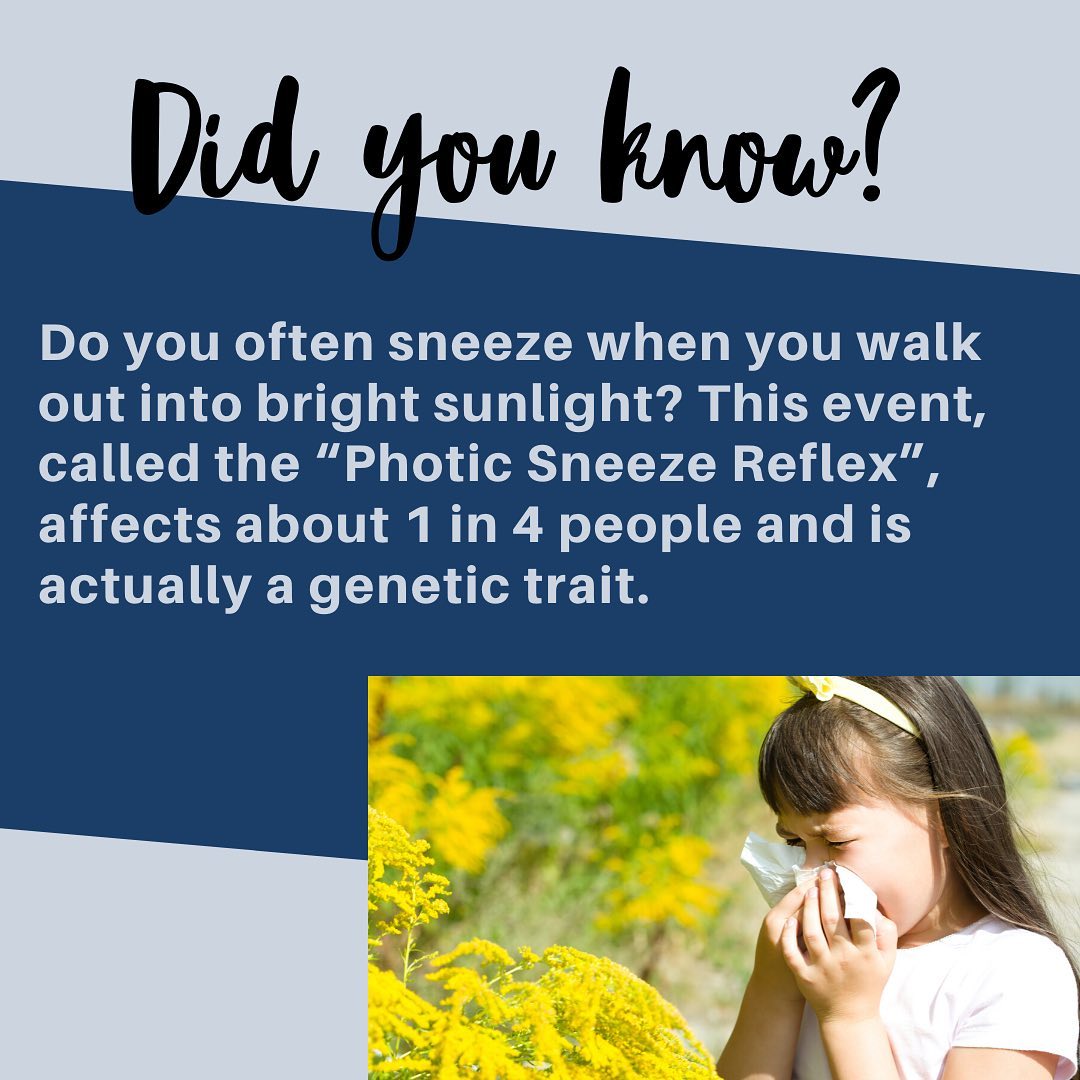 Why do you sneeze in a bright light environment