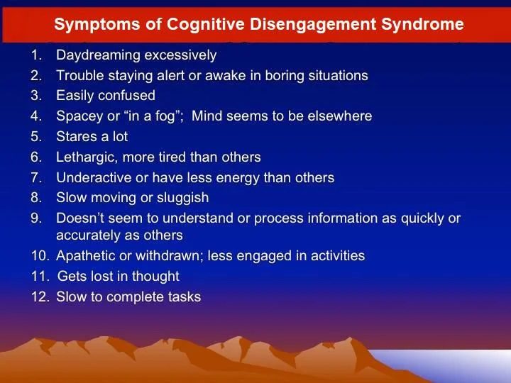 Symptoms of CDS