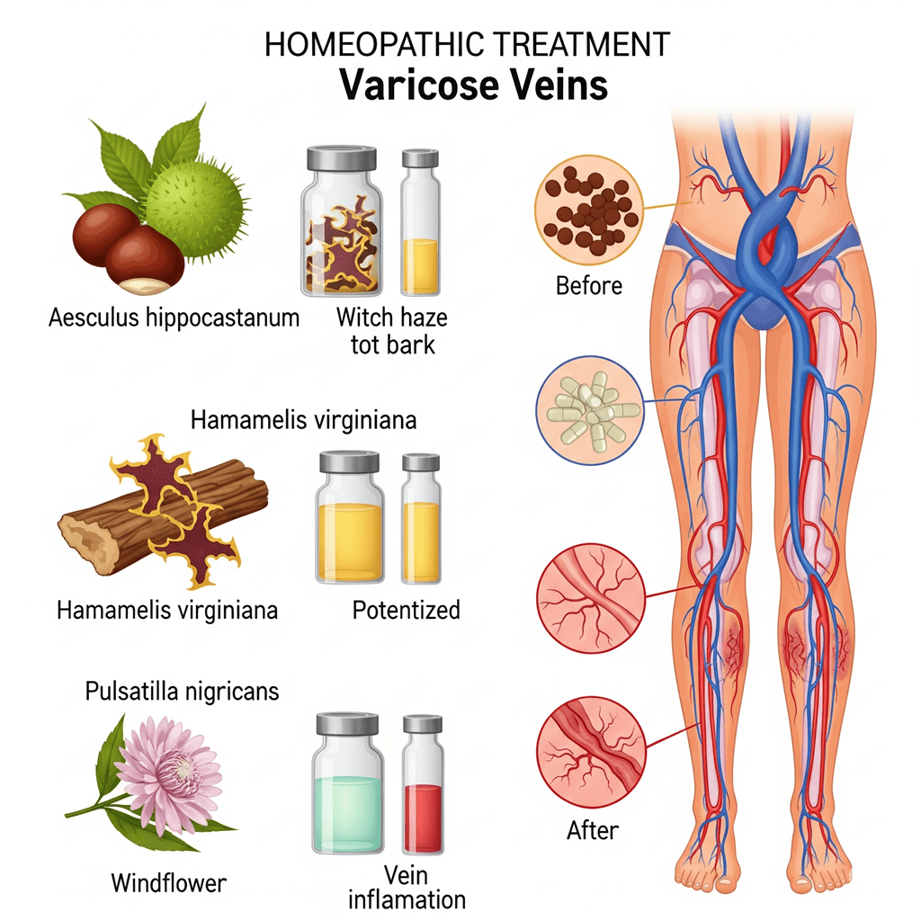 Homeopathic Treatment for varicose veins