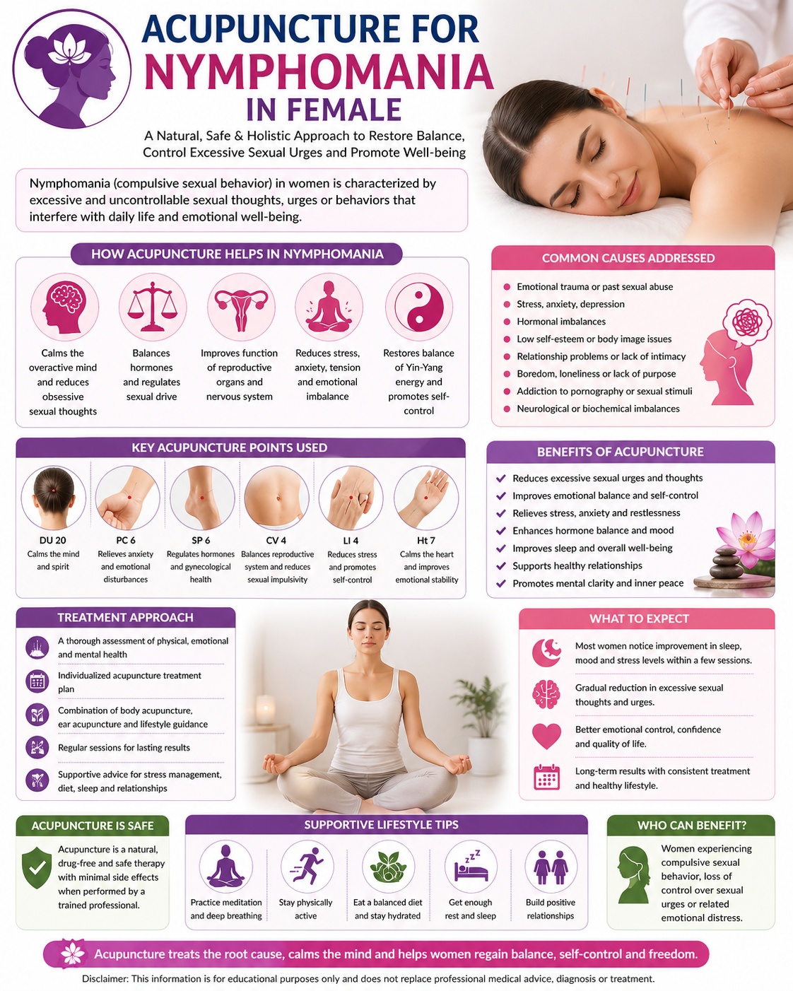 Acupuncture for hypersexuality