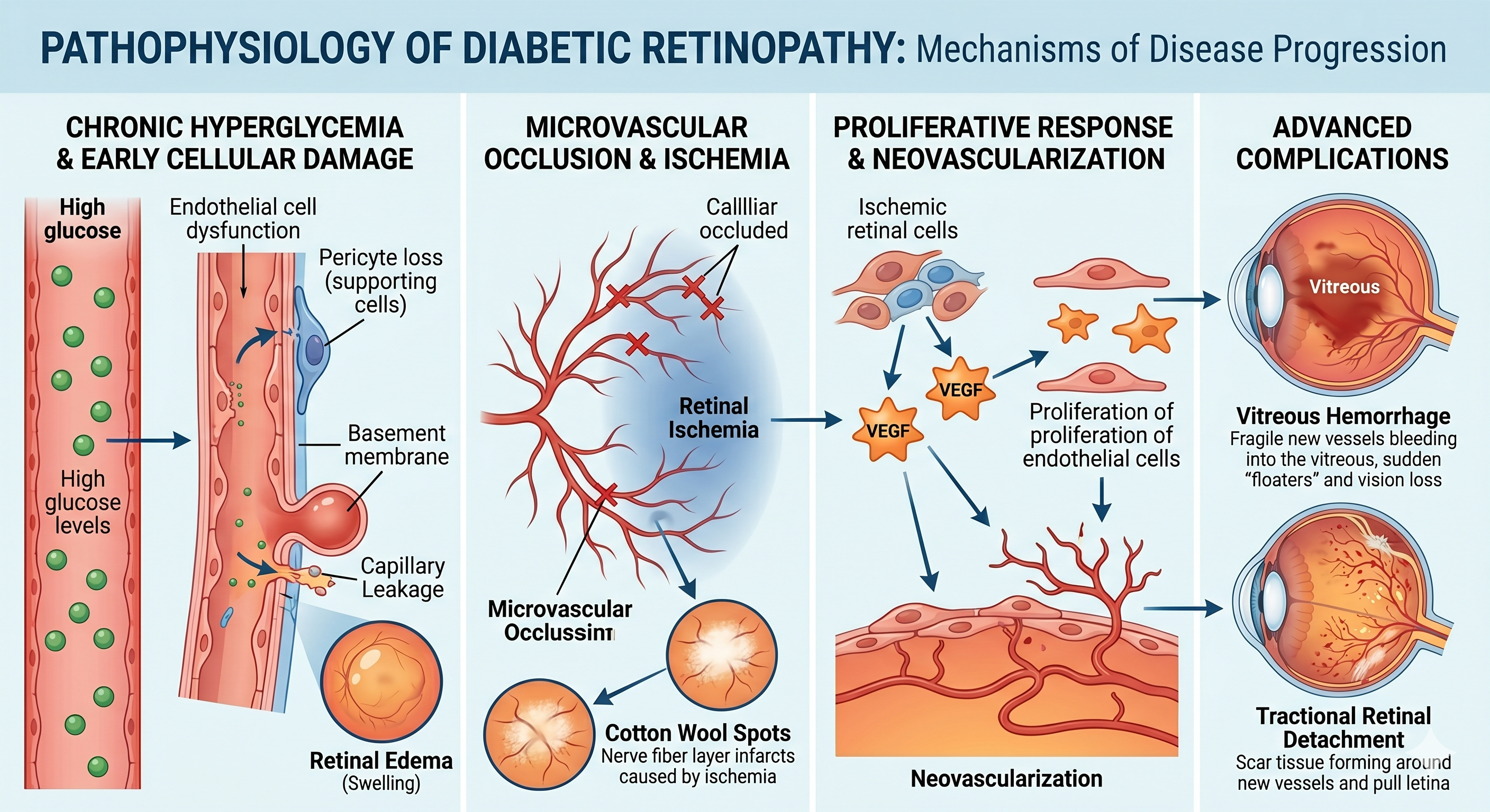 Pathophysiology of DR