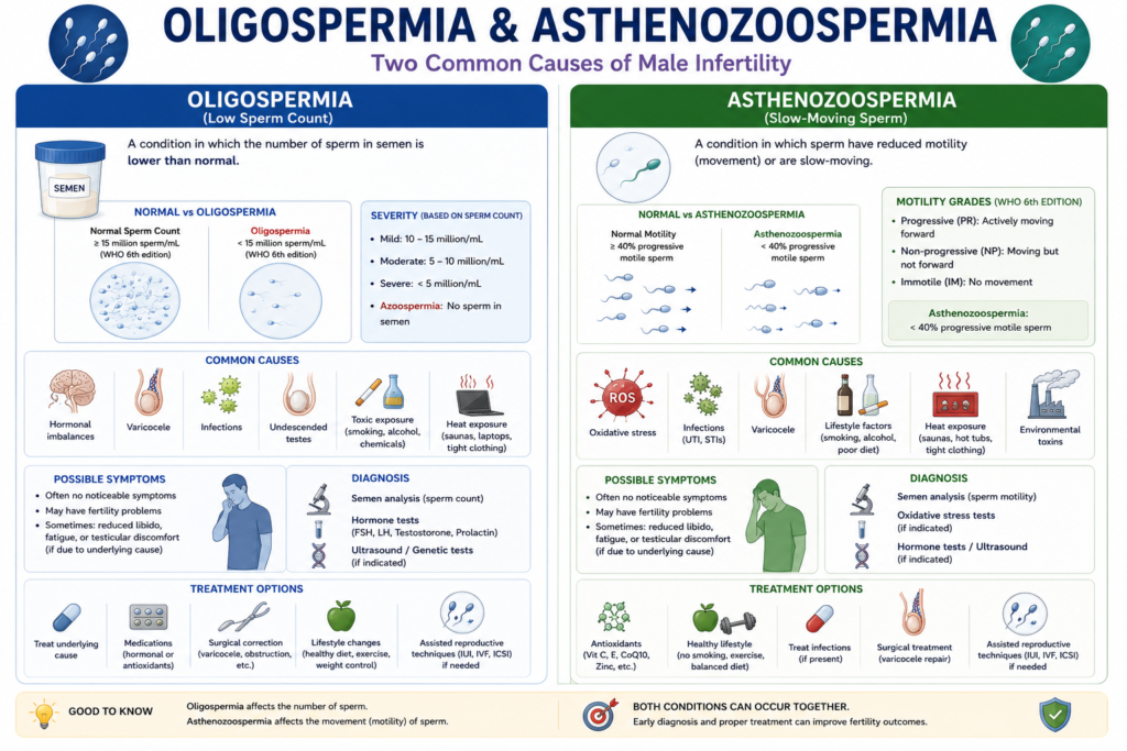 Oligospermia and Asthenozoospermia
