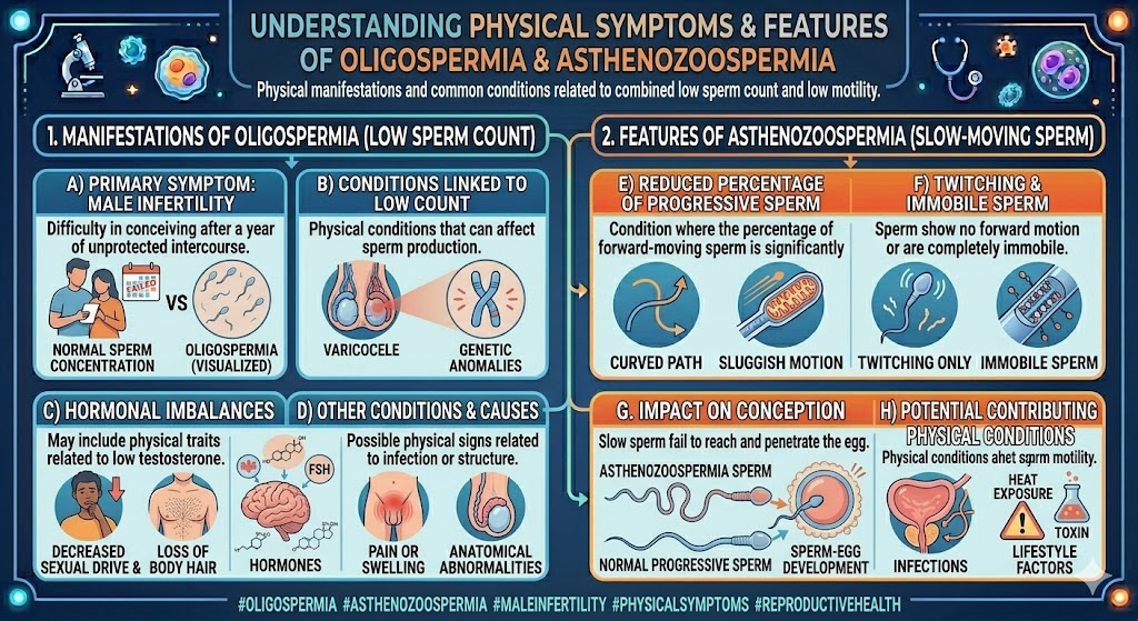 Physical Symptoms of Oligospermia and Asthenozoospermia