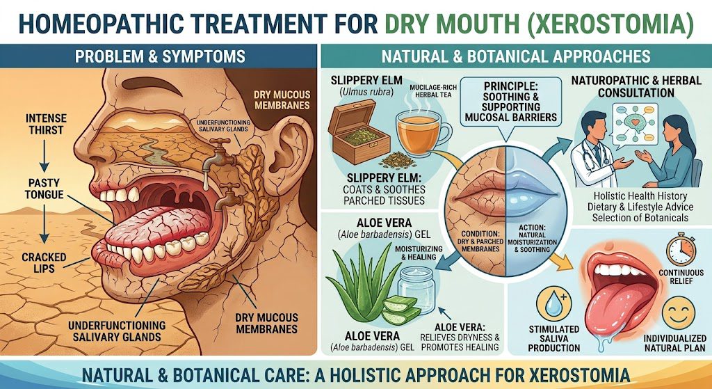 Botanical approaches to dry mouth treatment