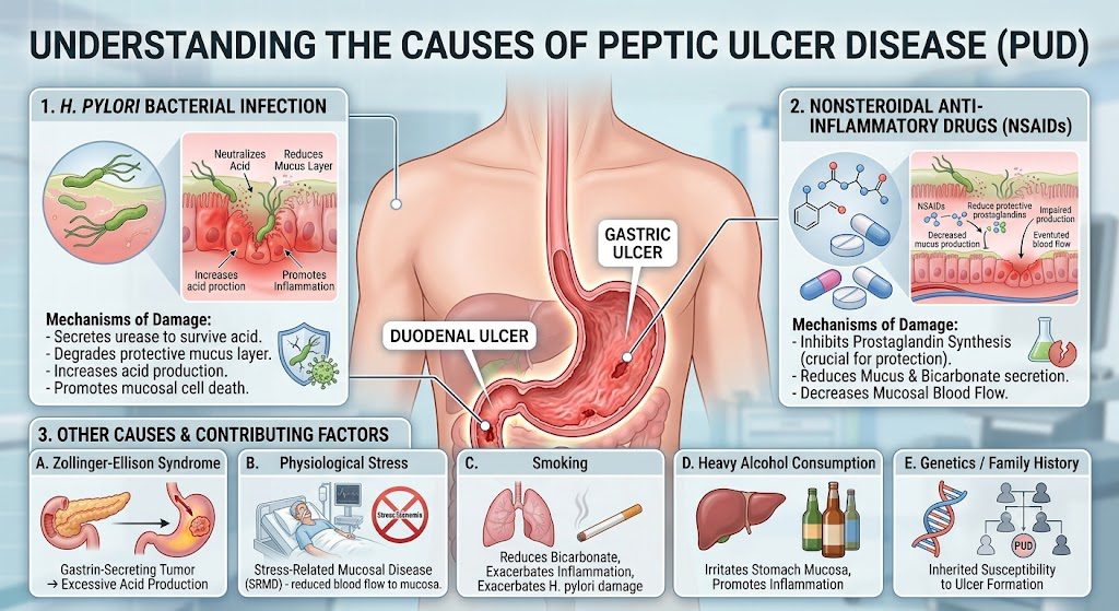 Causes of Peptic Ulcer Disease