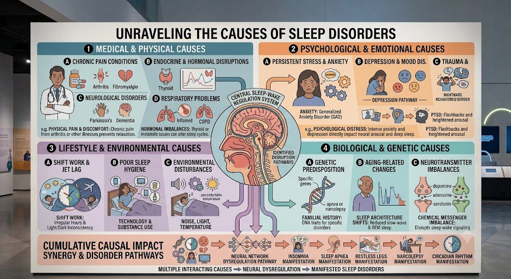 Causes of sleep disorders