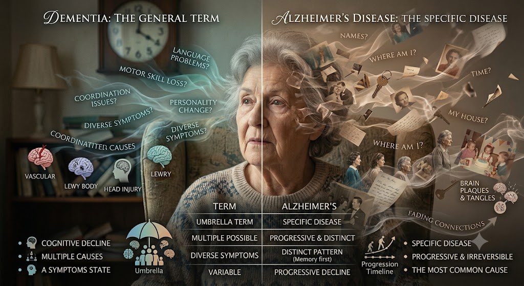 Dementia vs Alzheime