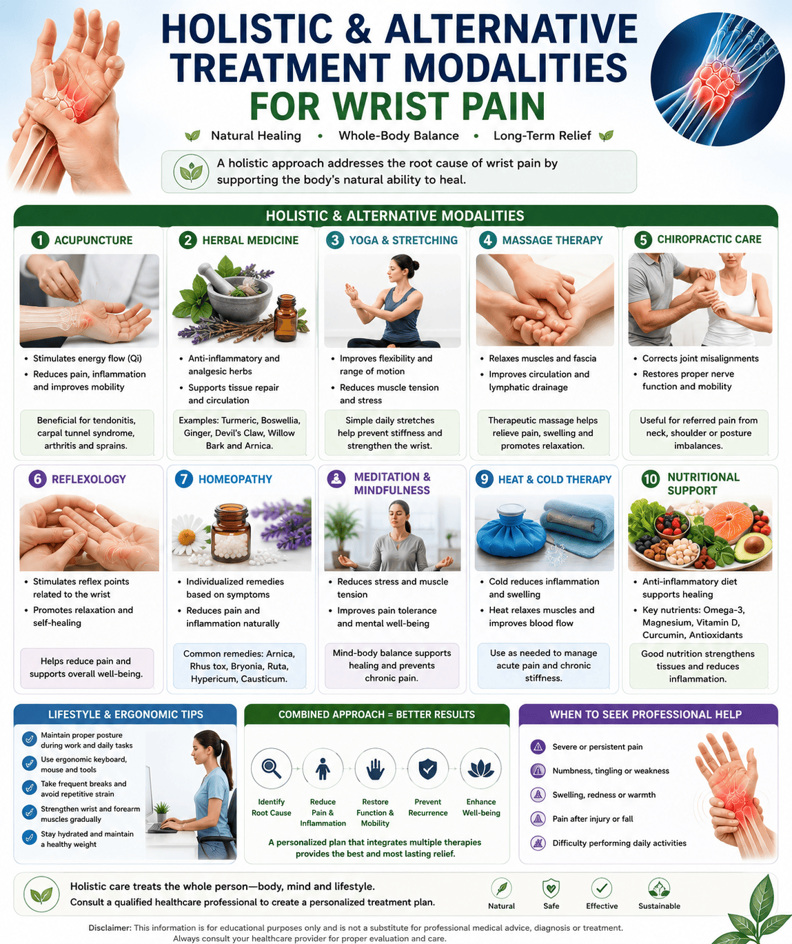 Holistic and Alternative Treatment Modalities for Wrist Pain