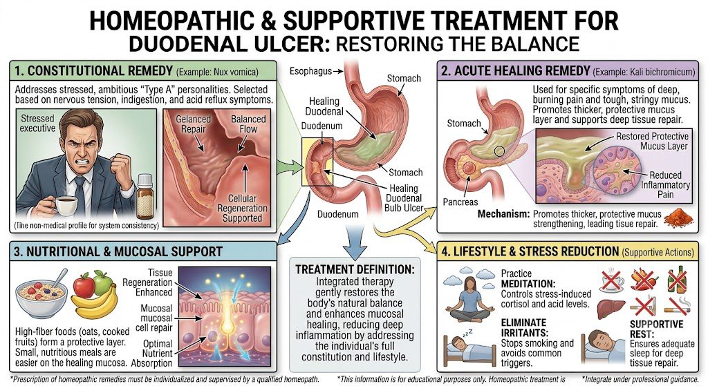 Homeopathic Treatment for duodenal ulcers disease