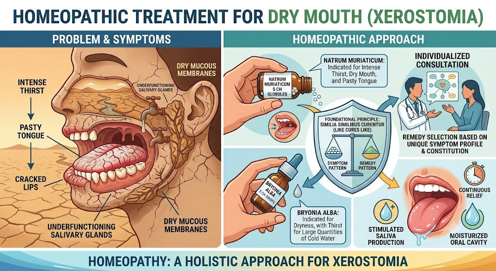 Homeopathic treatment for xerostomia