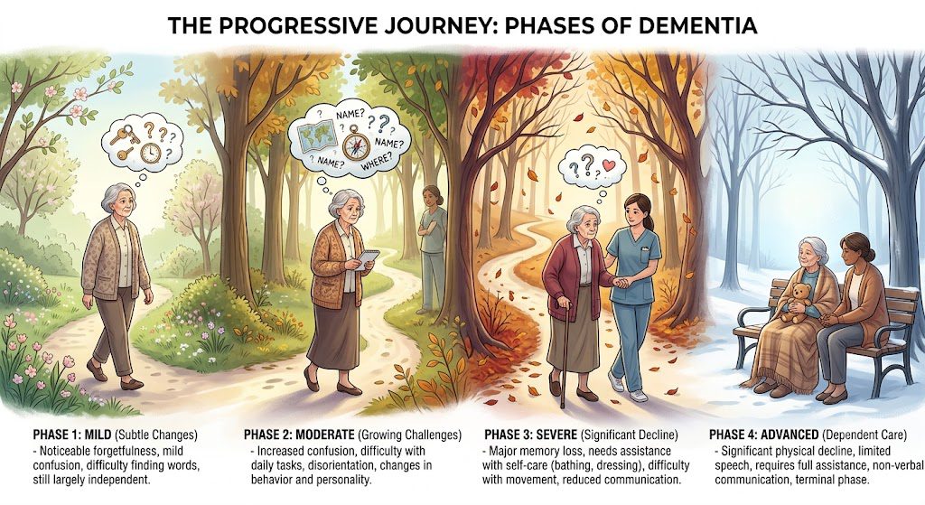 Phases of dementia