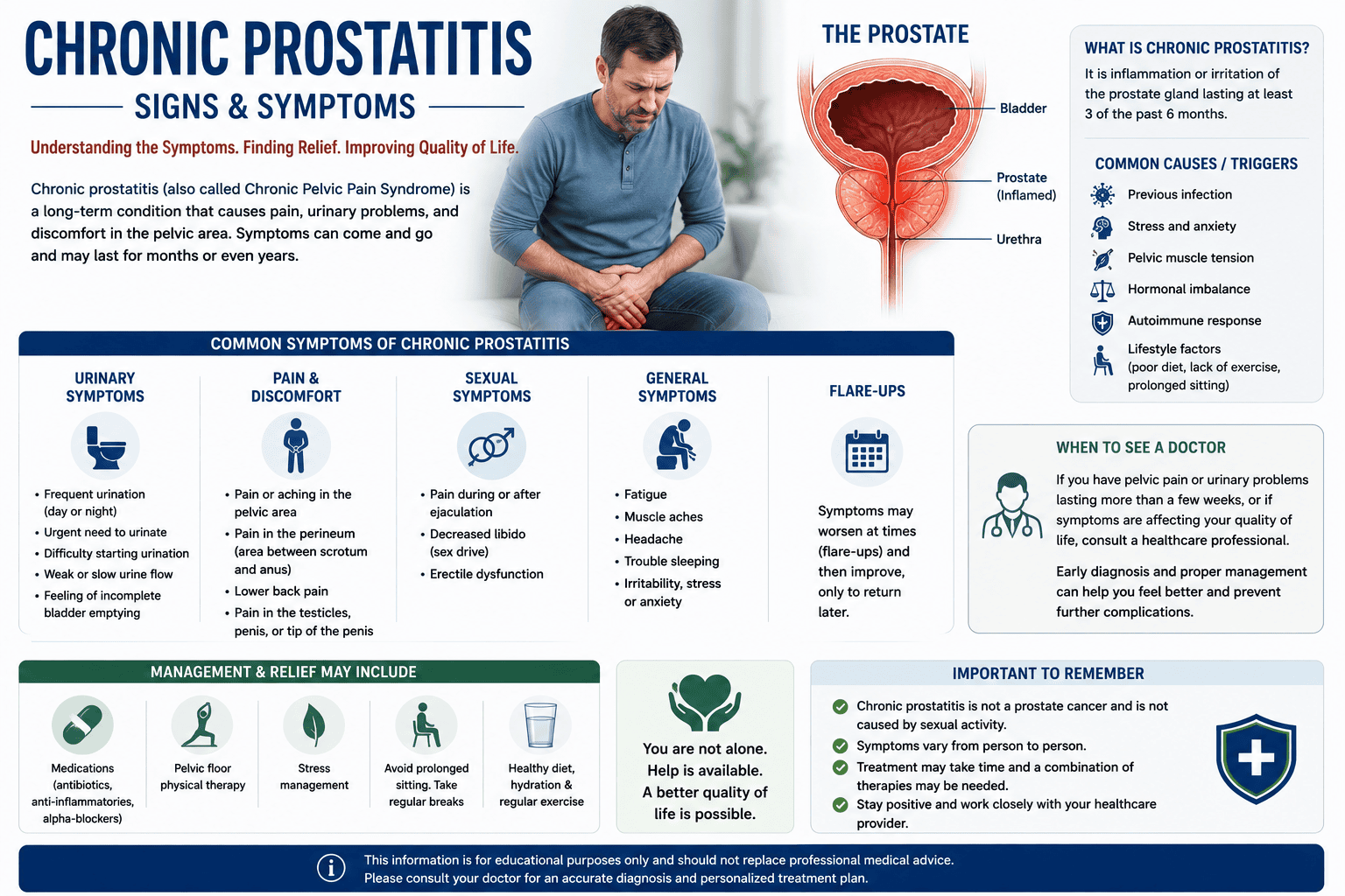 Signs and Symptoms of Chronic Prostate Infection
