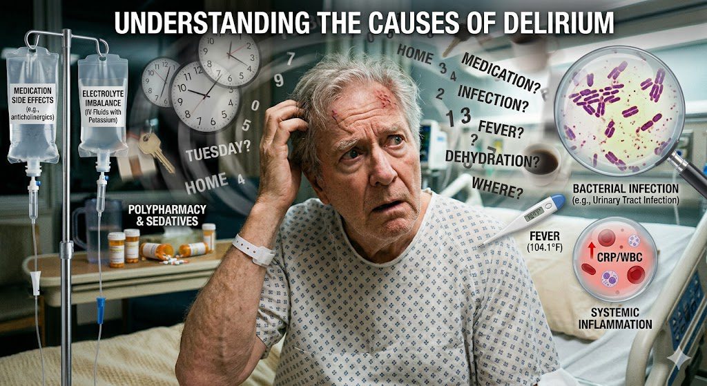 What causes delirium