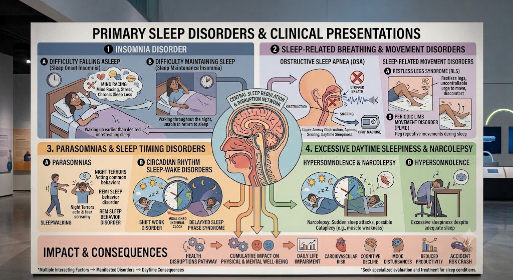 primary sleep disorders and clinical presentations
