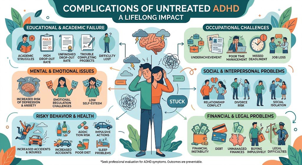 Complications of Untreated ADHD