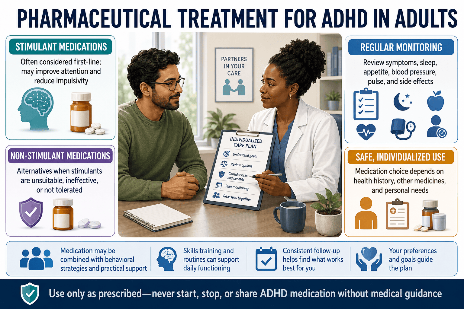 Pharmaceutical medicines for ADHD in adults