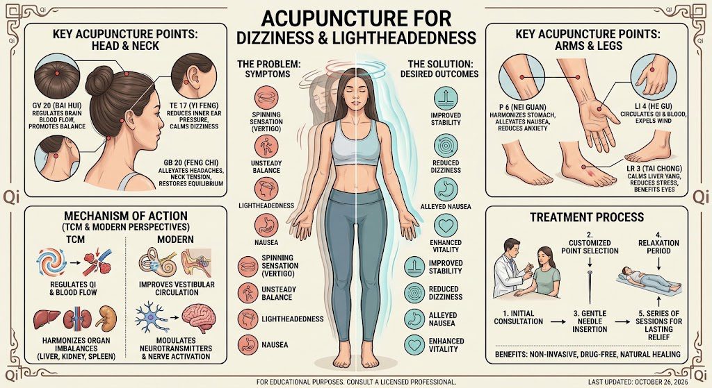 Acupuncture for dizziness and lightheadedness